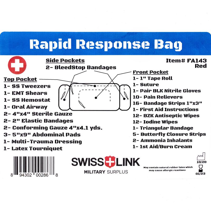 First Aid Rapid Response Kit | Black, , large image number 4