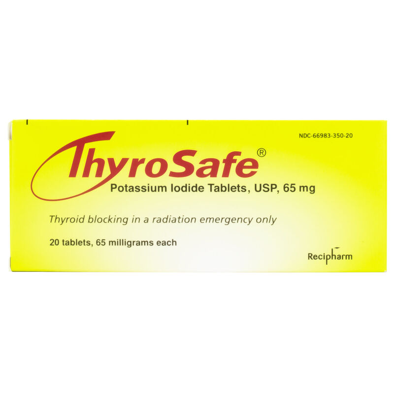 Potassium Iodide Tablets | ThyroSafe 10 Adult Doses, , large image number 0