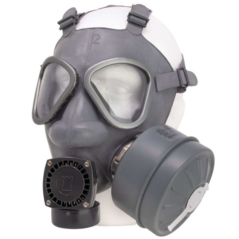 Finnish Army Gas Mask & Filter, , large image number 1