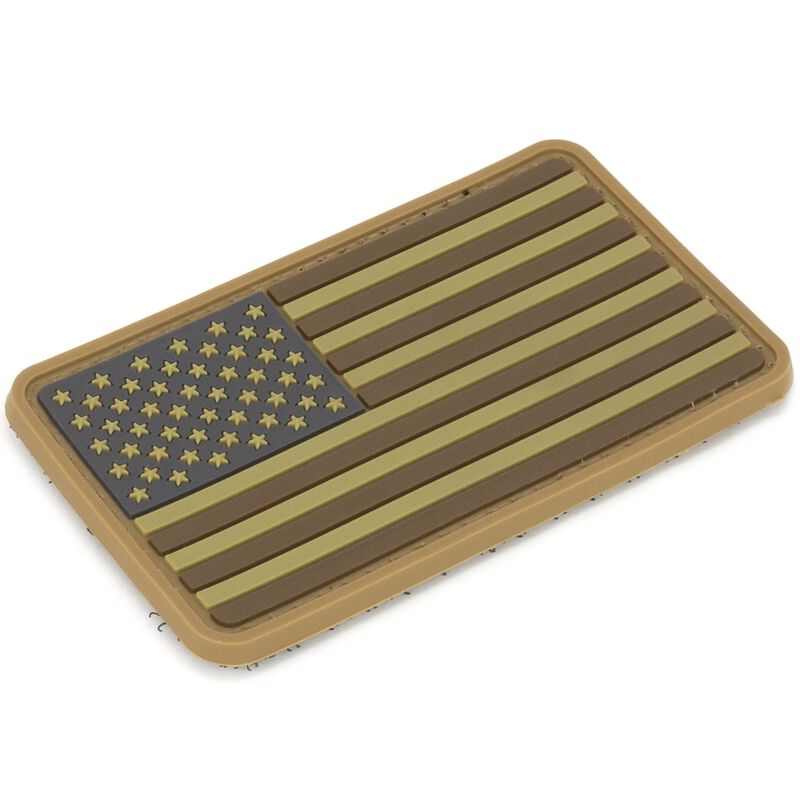 US Flag Patch Desert | Velcro, 2" x 3.25", , large image number 1