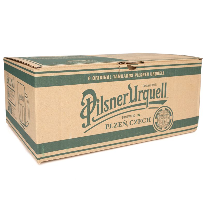 Pilsner Urguell Half Liter Czech Beer Glasses | 6-Pack, , large image number 2