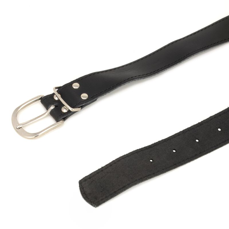 Dutch Army Leather Belt | Used, , large image number 1