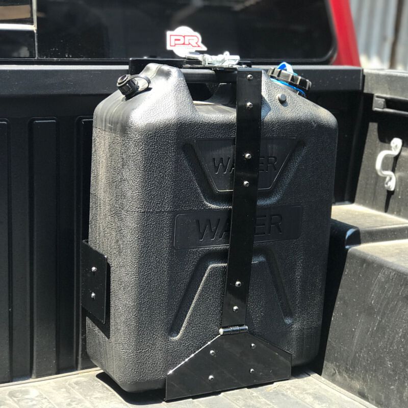 Wavian Heavy-Duty Jerry Can Holder Black Powder Coated Front-Loading image number 5