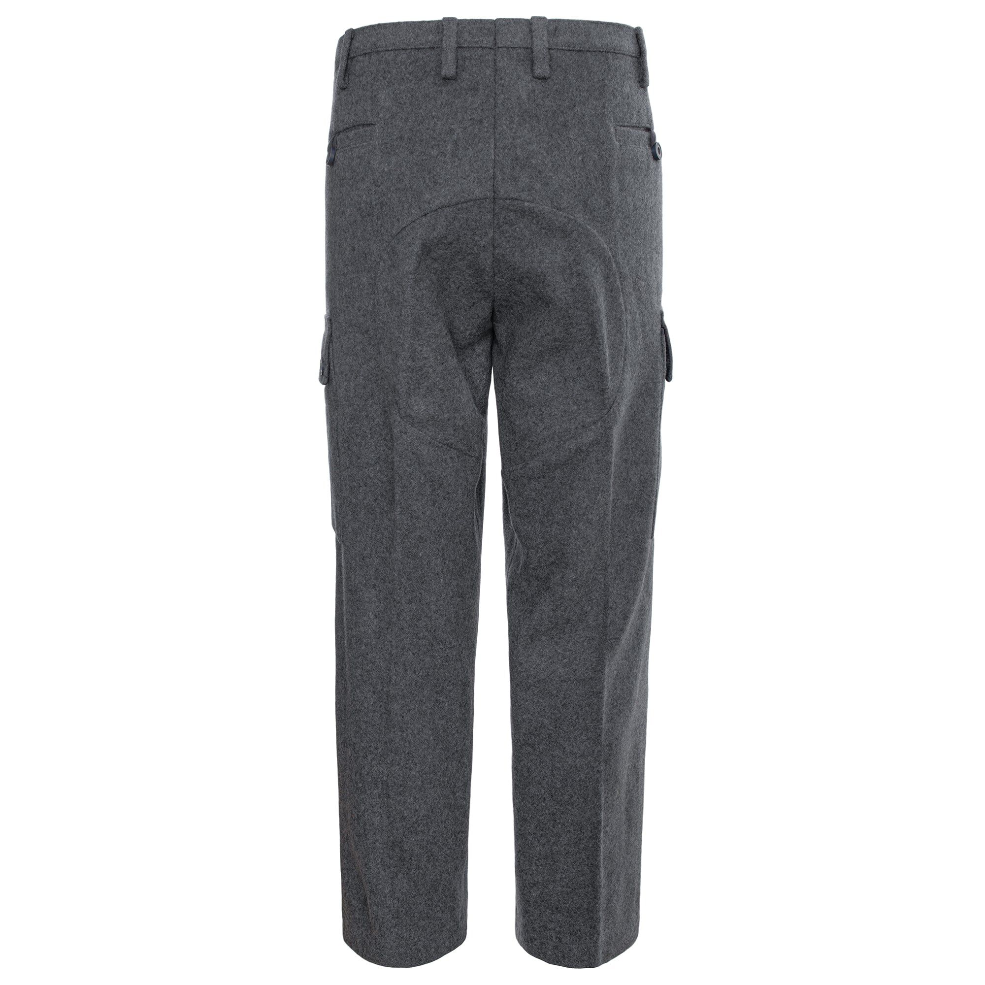 Straight-Leg Virgin Wool Suit Trousers - gray - IT 46