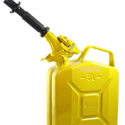 Yellow 5 Liter Wavian Diesel Can — original NATO Jerry Can