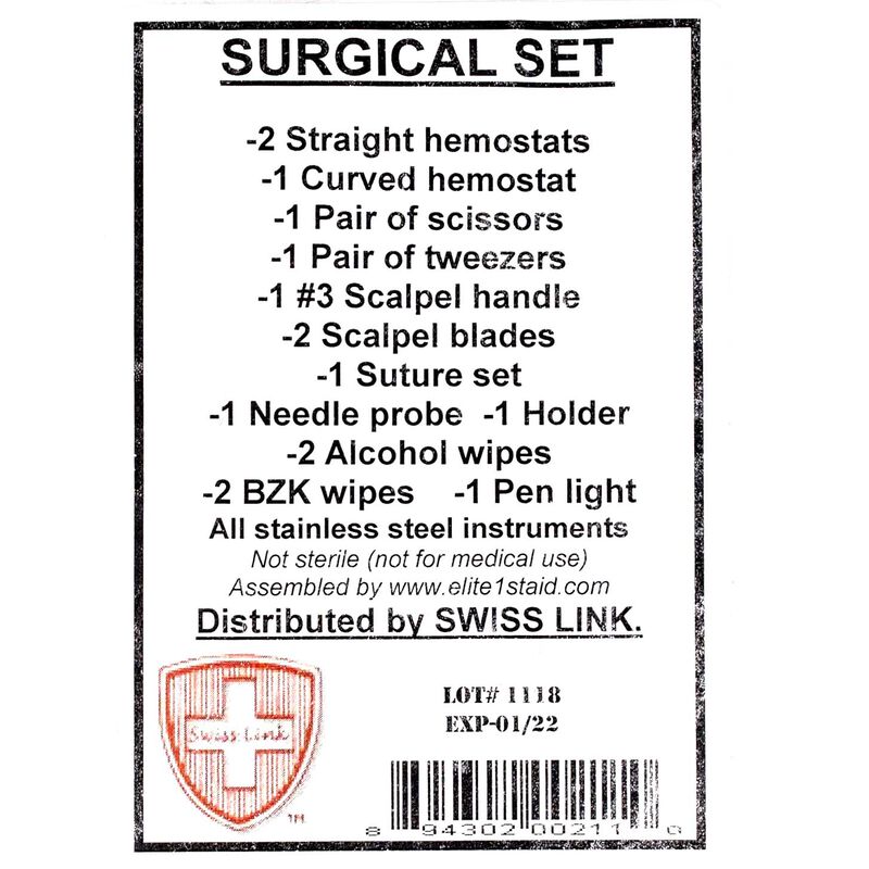 New Stainless Steel Surgical Set, Swiss Link image number 3