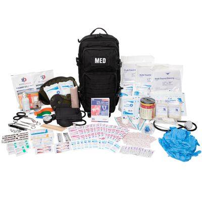 First Aid Full Tactical Trauma Kit | Black, , large