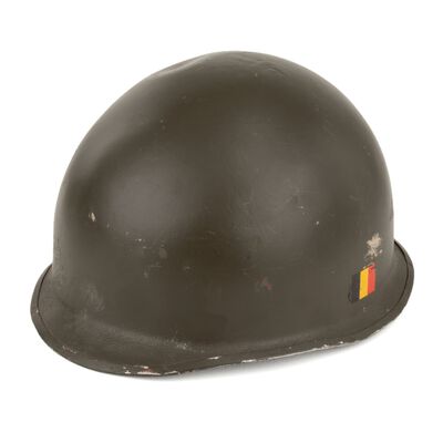 Belgian M1 Helmet Olive-Drab | Used No Liner, , large