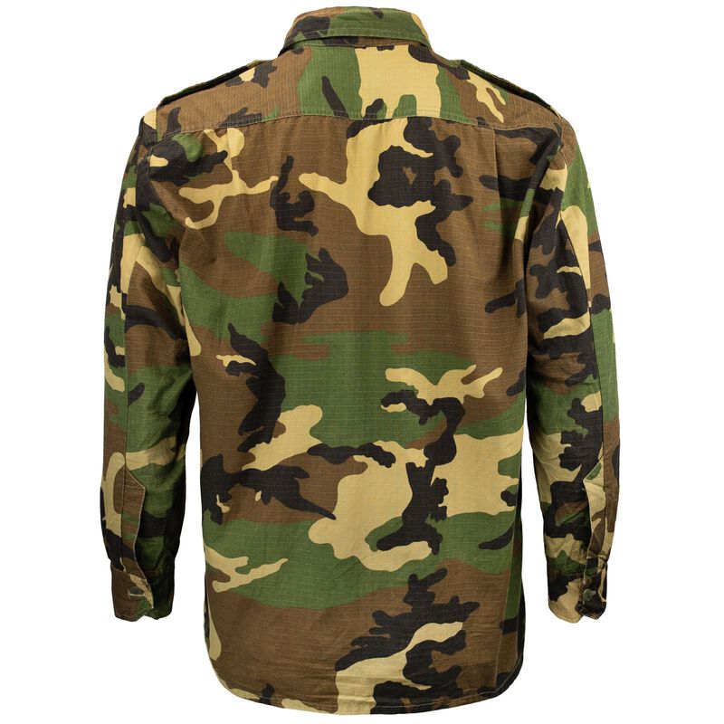 Croatian Woodland Rip-Stop Long Sleeve BDU Shirt, , large image number 2