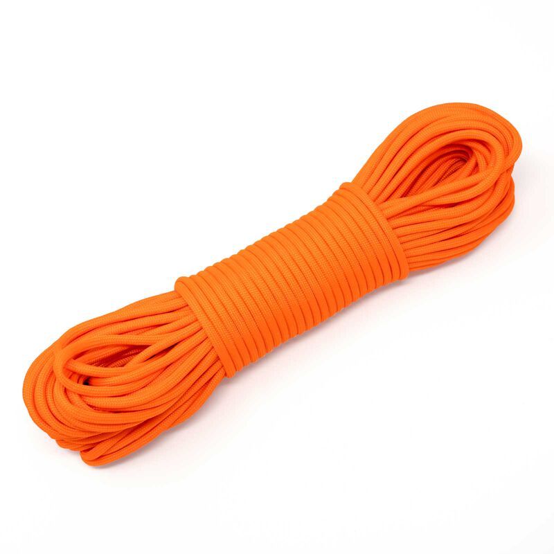 7 strand 550 Paracord 100 ft Safety Orange image number 3