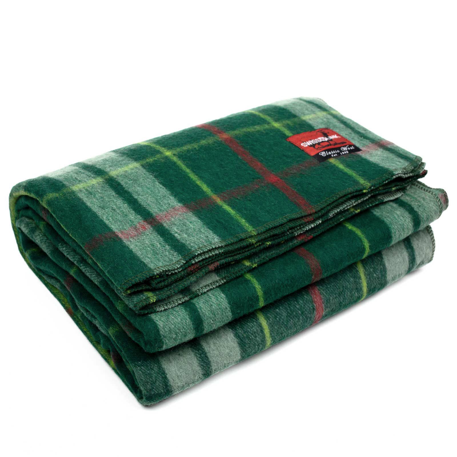Plaid wool blanket clearance