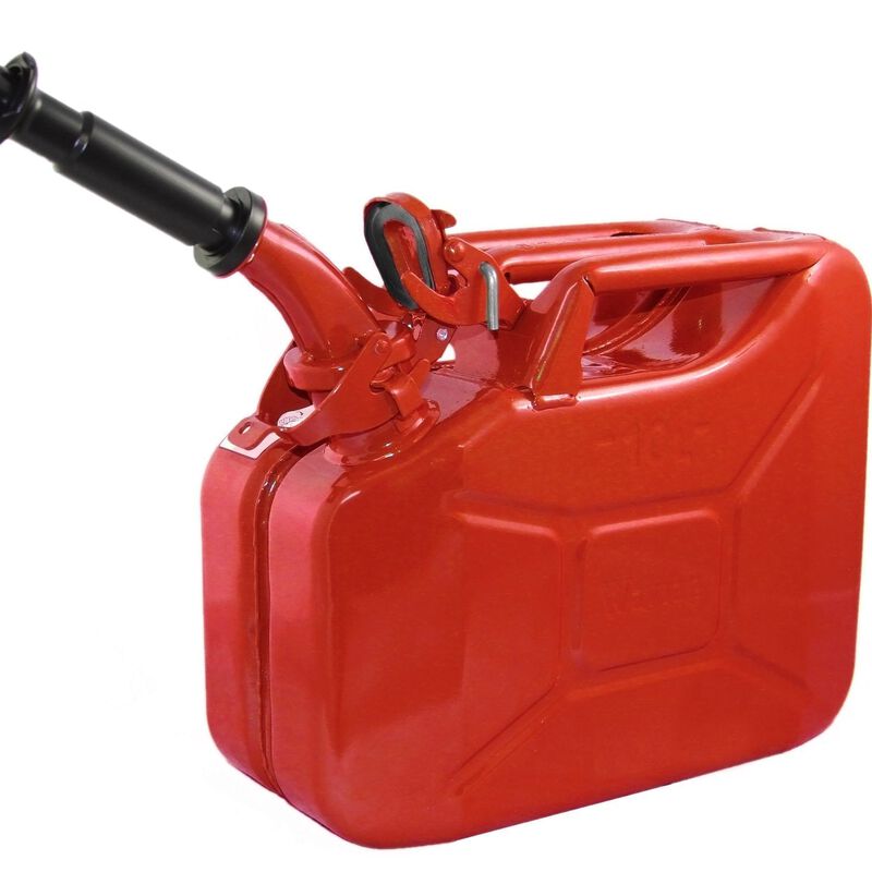 Red 10 Liter Wavian Fuel Can — original NATO Jerry Can image number 0