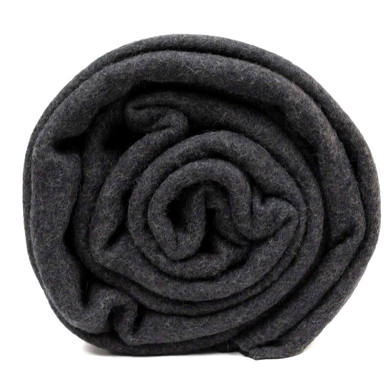 New Charcoal Grey Wool Blanket, Swiss Link image number 3