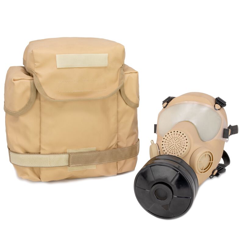 French ARF-A Gas Mask_Desert Mask Desert Bag image number 2