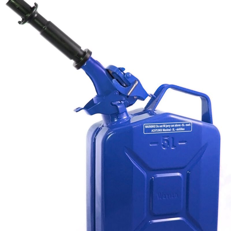 Blue 5 Liter Wavian Kerosene Can — original NATO Jerry Can image number 0